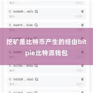 挖矿是比特币产生的经由bitpie比特派钱包